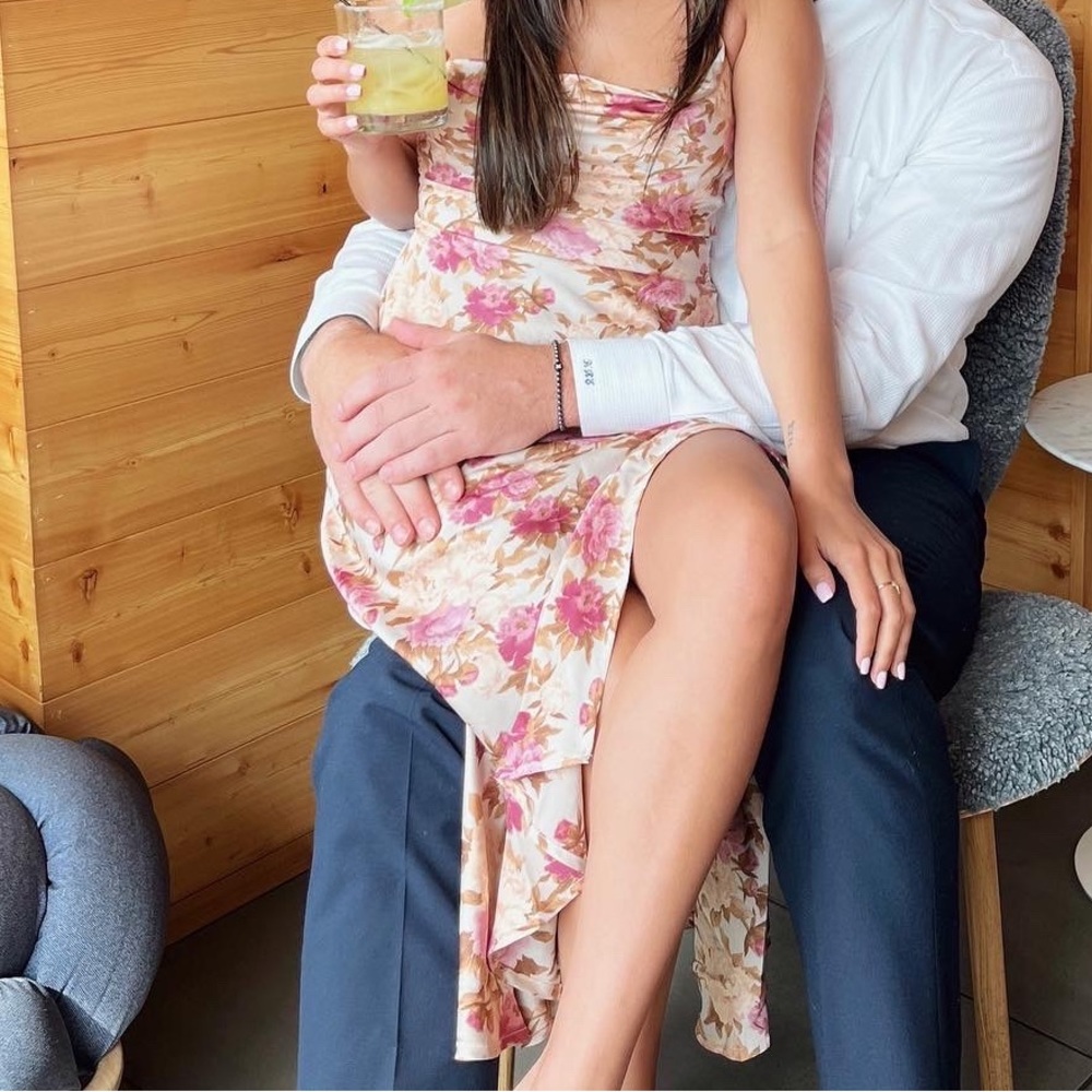 Gaia Floral Midi Dress XS